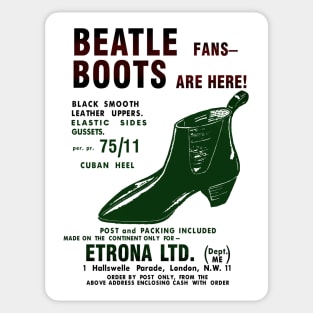 Fab Four Boots Dual Color Sticker